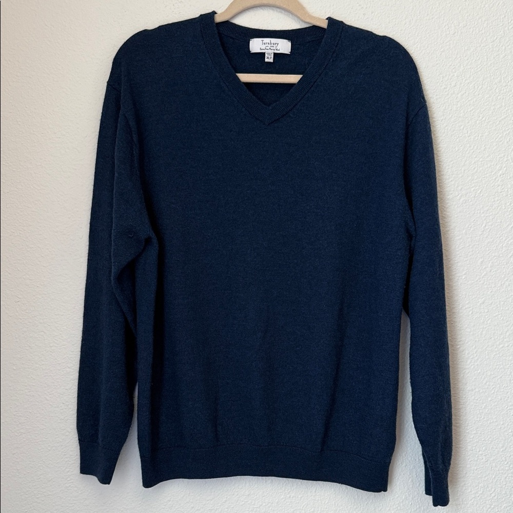 Navy V-Neck Sweater